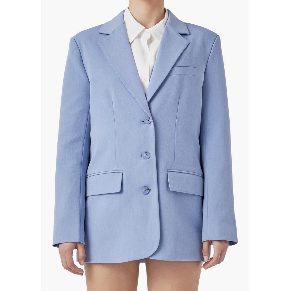 Endless Rose Women's Suit Blazer Size XS Blue Career Classic Professional Preppy